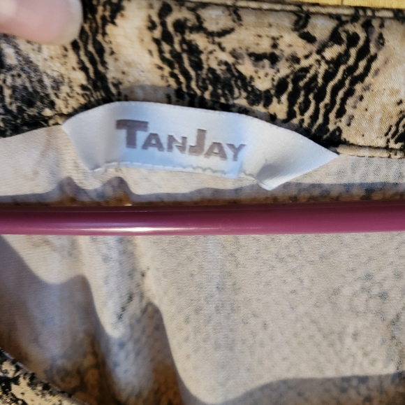 EUC Tan Jay Snakeskin Top - Picture 3 of 7